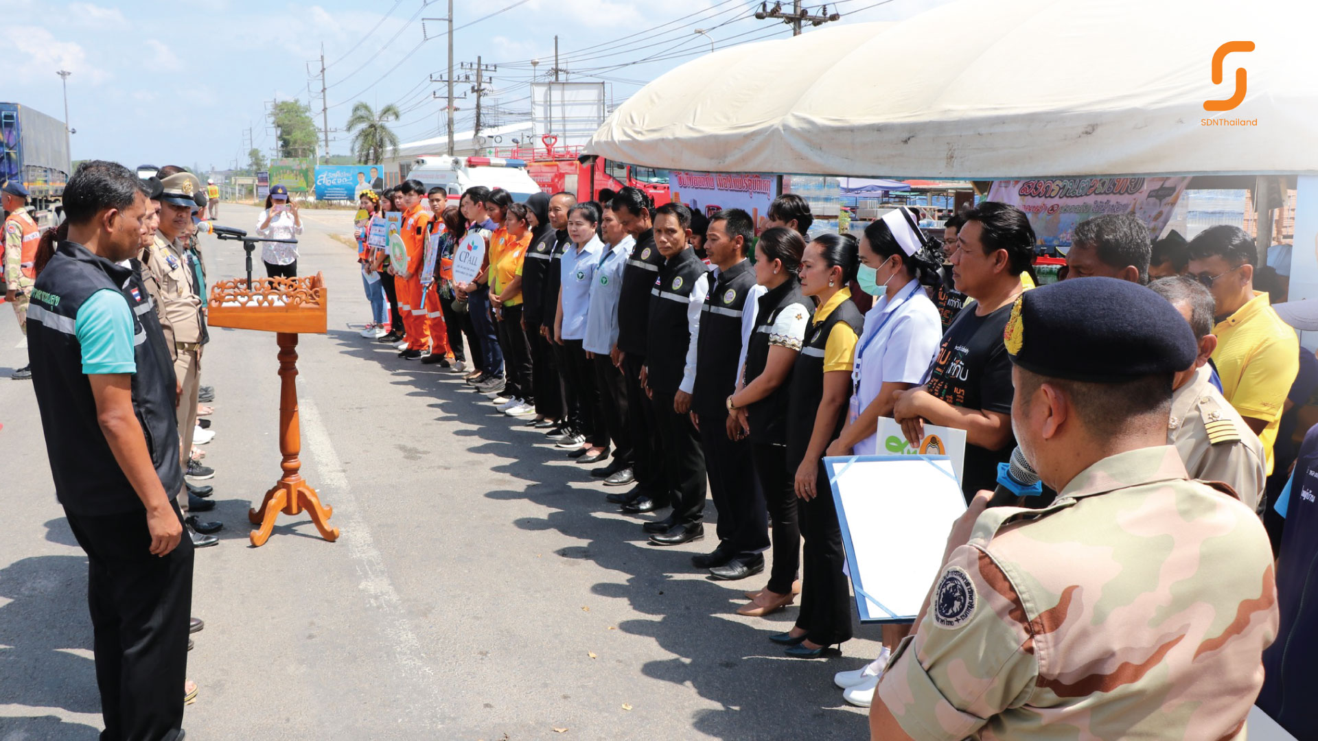 จังหวัดสงขลา ร่วมบูรณาการความปลอดภัยบนท้องถนน ช่วงเทศกาลสงกรานต์ 2567 “ขับขี่ปลอดภัย เมืองไทย ไร้อุบัติเหตุ”